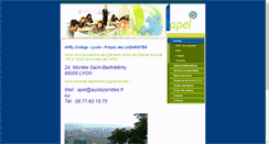 Desktop Screenshot of apel.auxlazaristes.fr