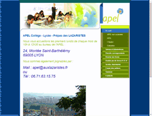 Tablet Screenshot of apel.auxlazaristes.fr